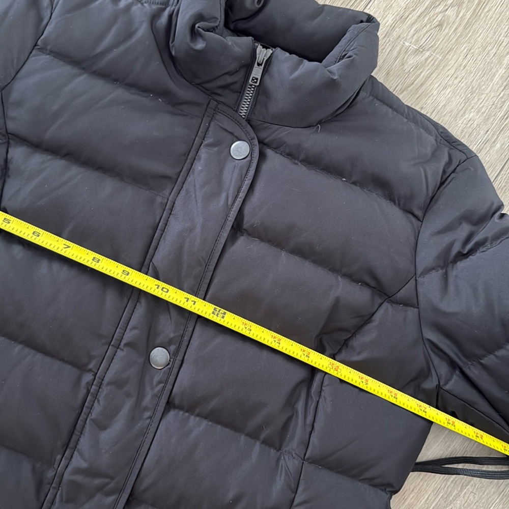 J. Jill Down puffer long jacket size xsmall black - Picture 5 of 8